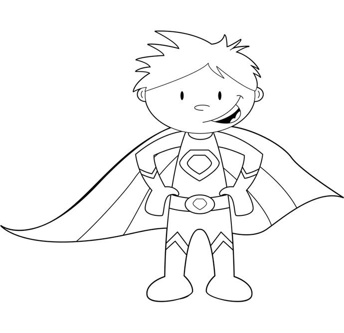 Kids Superhero Coloring Pages
 17 Best images about preschool superhero ideas on