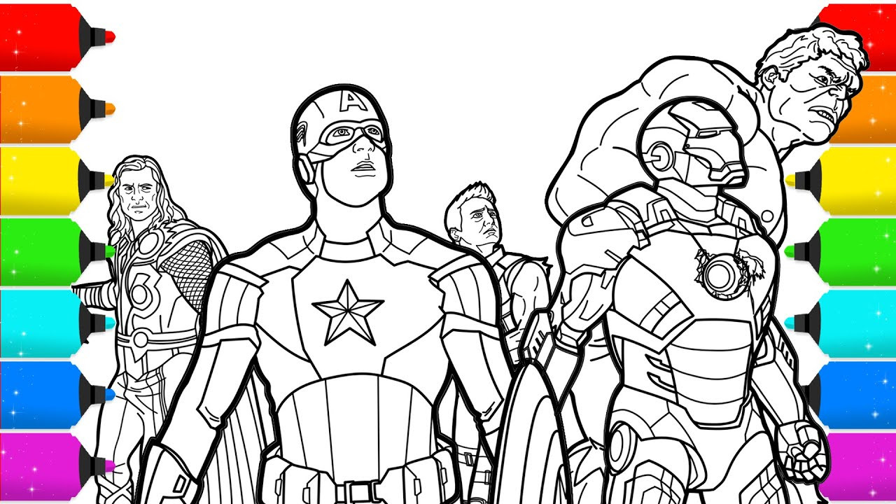 Kids Superhero Coloring Pages
 The Avengers Superhero Coloring Pages