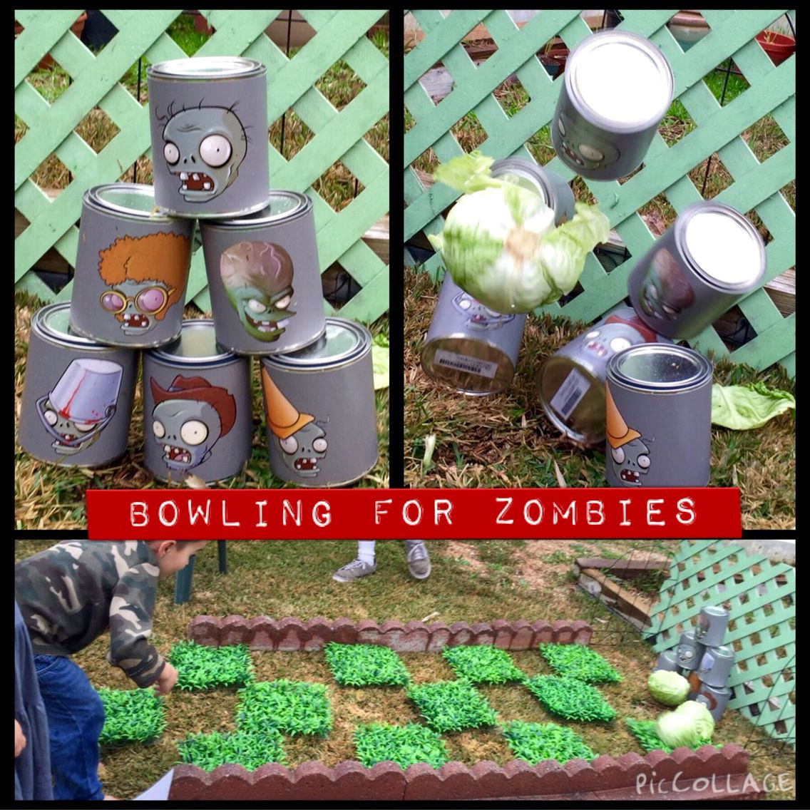 Kids Zombie Birthday Party
 Bowling for Zombies Plants vs Zombies Birthday Party