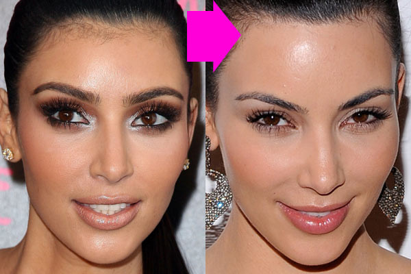 Kim.Kardashian Baby Hair
 Hair phobic Kim Kardashian used to wax her forehead