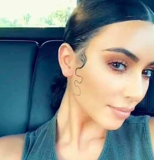Kim.Kardashian Baby Hair
 Kim K Has To Be Stopped A History of Baby Hairs & Gelled