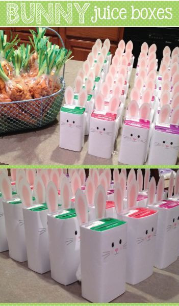 Kindergarten Easter Party Food Ideas
 Bunny Juice Box Wrap [Free Printable]