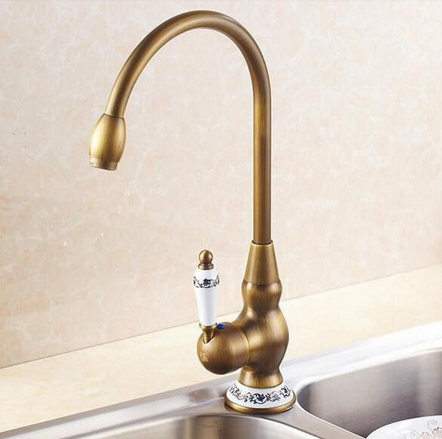 Kitchen And Bathroom Faucets
 2016 ceramic Antique Brass kitchen faucet bathroom sink