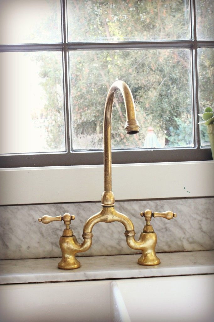 Kitchen And Bathroom Faucets
 unlacquered brass faucet update edt 682x1024 Kitchen