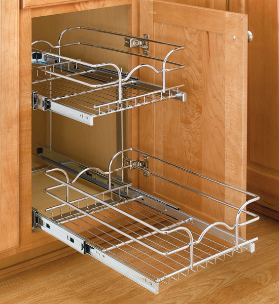 Kitchen Cabinet Shelf Organizer
 Two Tier Cabinet Organizer Extra Small in Pull Out