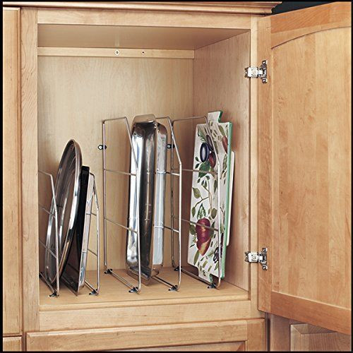 Kitchen Cabinet Shelf Organizer
 Kitchen RV Cabinet Drawer Lid Bakeware Organizer Storage