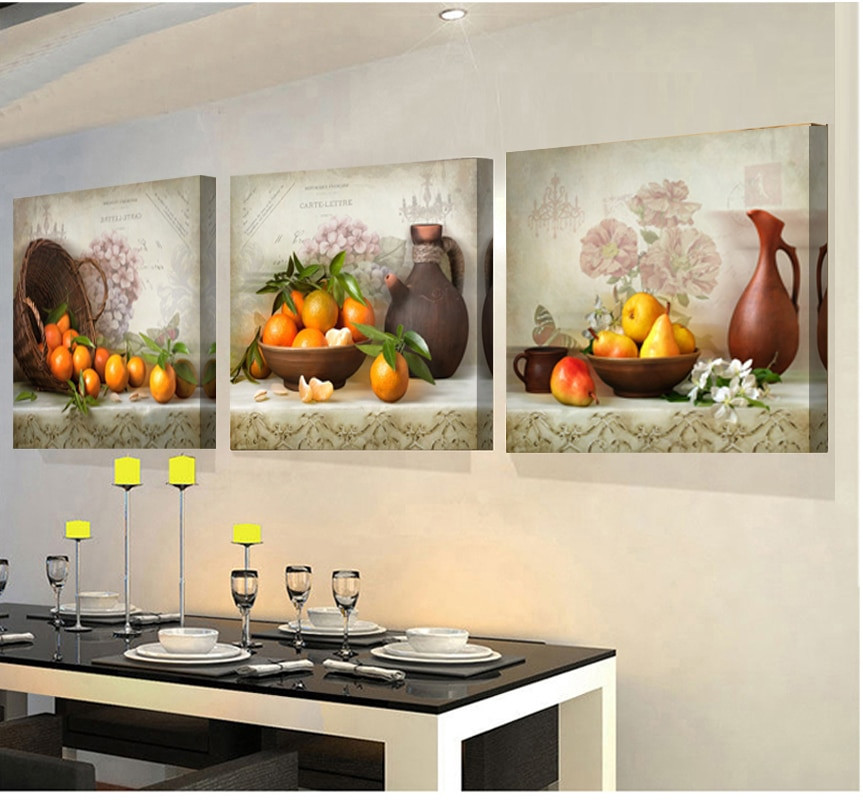 Kitchen Canvas Wall Art
 2018 Modular pictures 3 Panels paintings for the kitchen