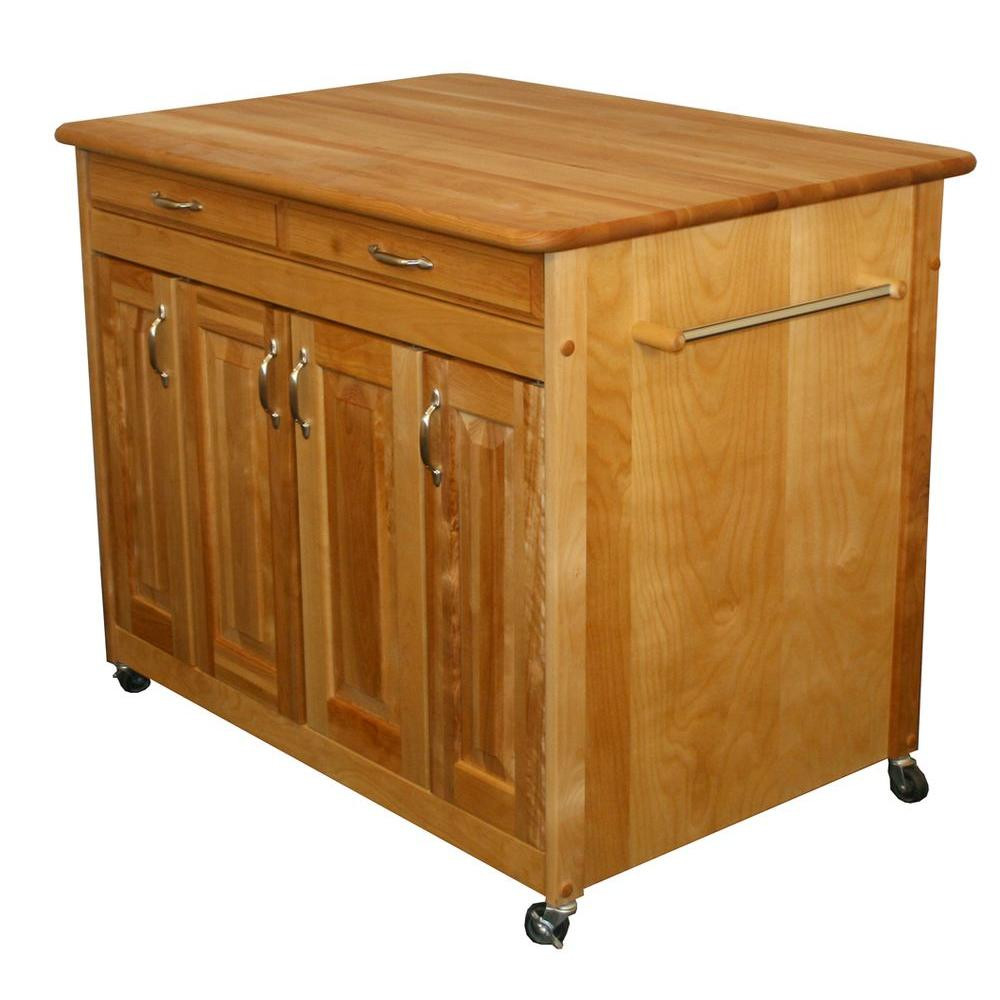 Kitchen Cart With Storage
 Kitchen Cart w Drawer Adjustable Shelves Storage Butcher