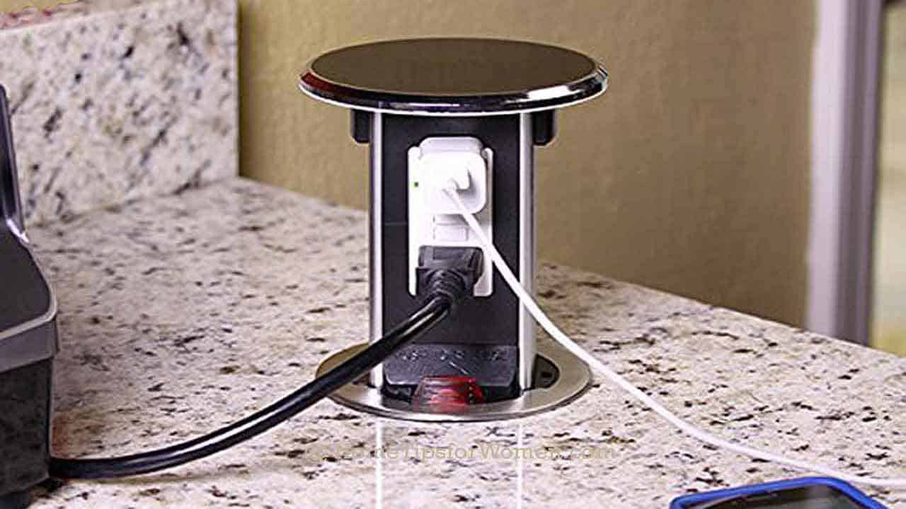 Kitchen Countertops Outlets
 Popup Electrical Outlets That Make Sense Home Tips for Women