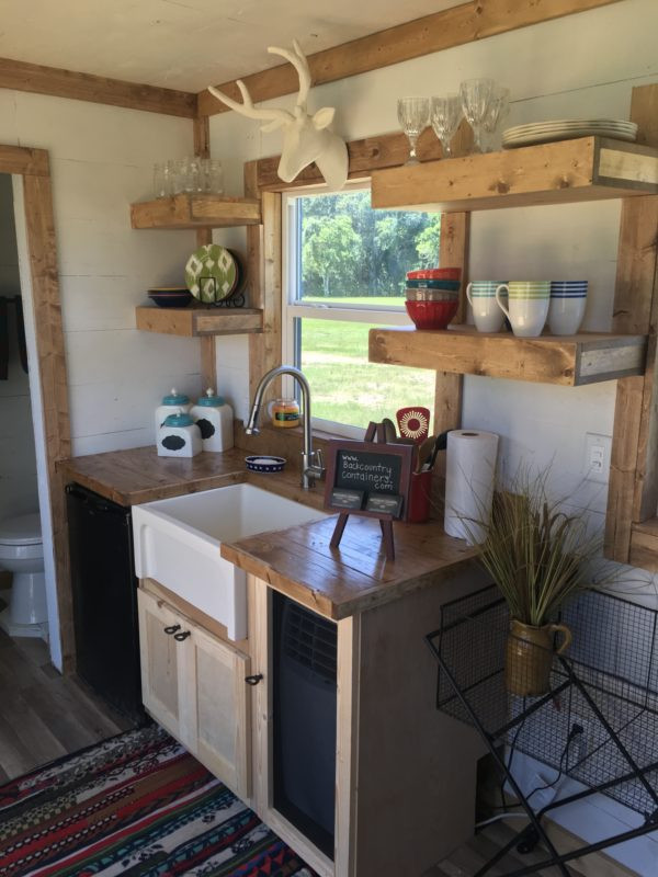 Kitchen Ideas For Small Houses
 Rustic Retreat Shipping Container Tiny House $29 9K