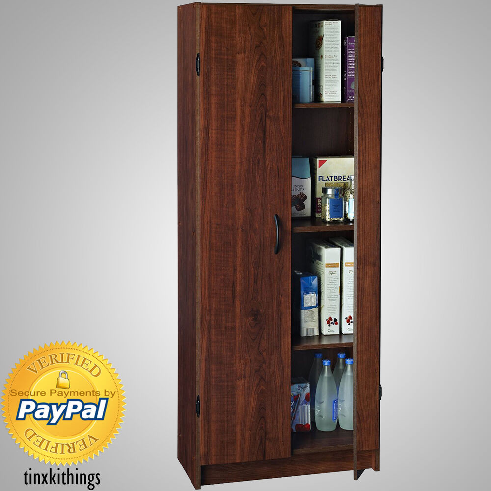 Kitchen Pantry Storage Cabinets
 Wooden Tall Pantry Cabinet Storage Organizer Kitchen Bath