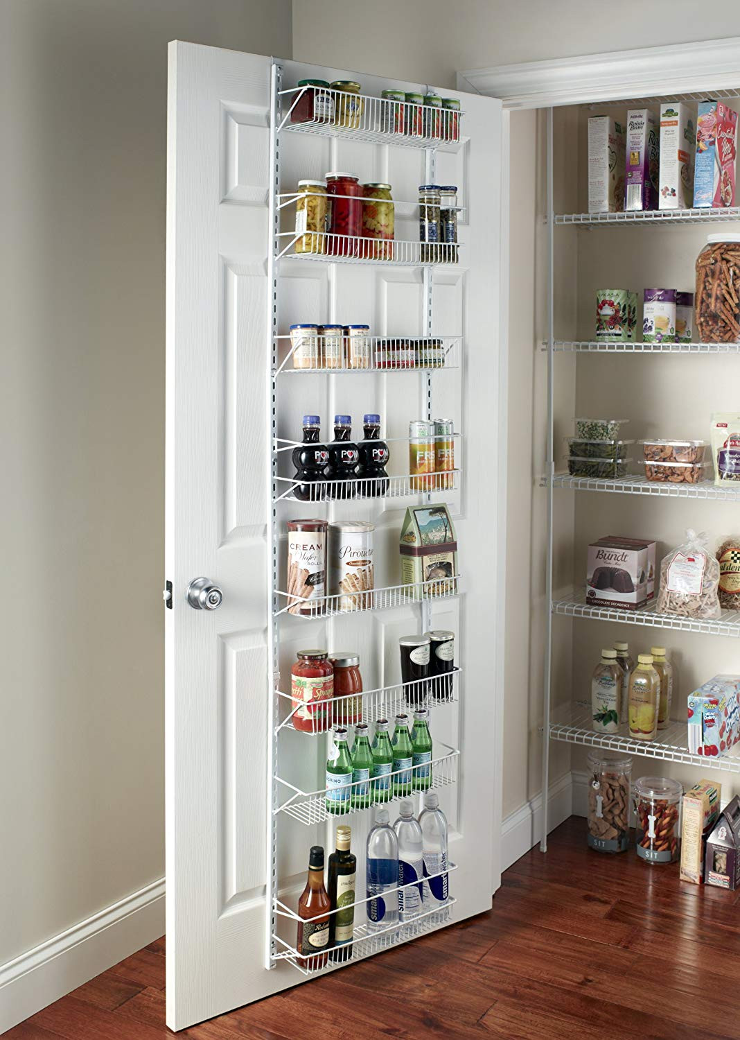 Kitchen Pantry Storage
 Wall Rack Closet Organizer Pantry Adjustable Floating