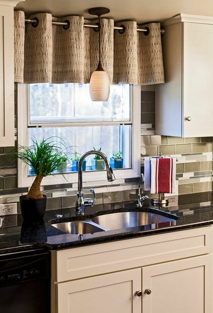 Kitchen Sink Curtains
 What a Difference Kitchen Curtains Make Modernize