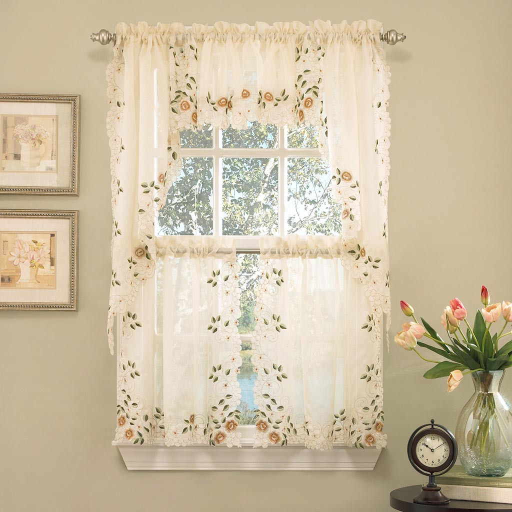 Kitchen Swags Curtains
 Kitchen Curtain Swags And Valances