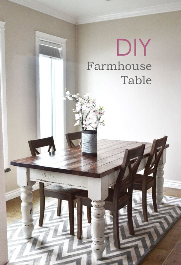 Kitchen Table Plans DIY
 DIY farmhouse kitchen table I Heart Nap Time