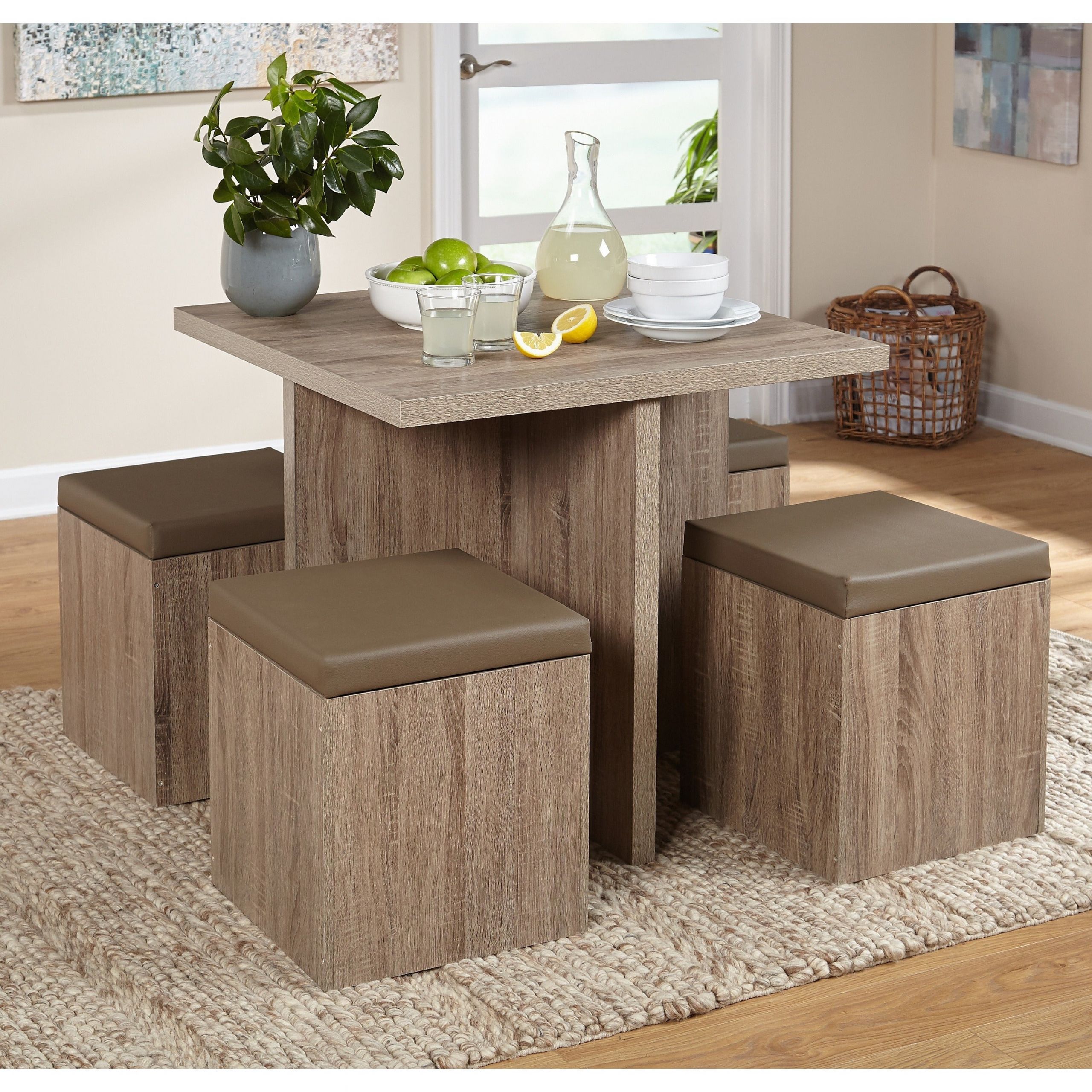 Kitchen Table With Storage
 5 Piece Dining Set Kitchen Table Set with Storage