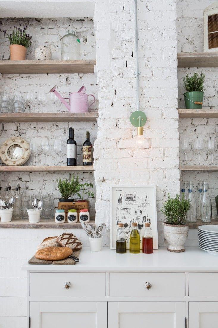 Kitchen Wall Pictures
 Create a Chic Statement with a White Brick Wall
