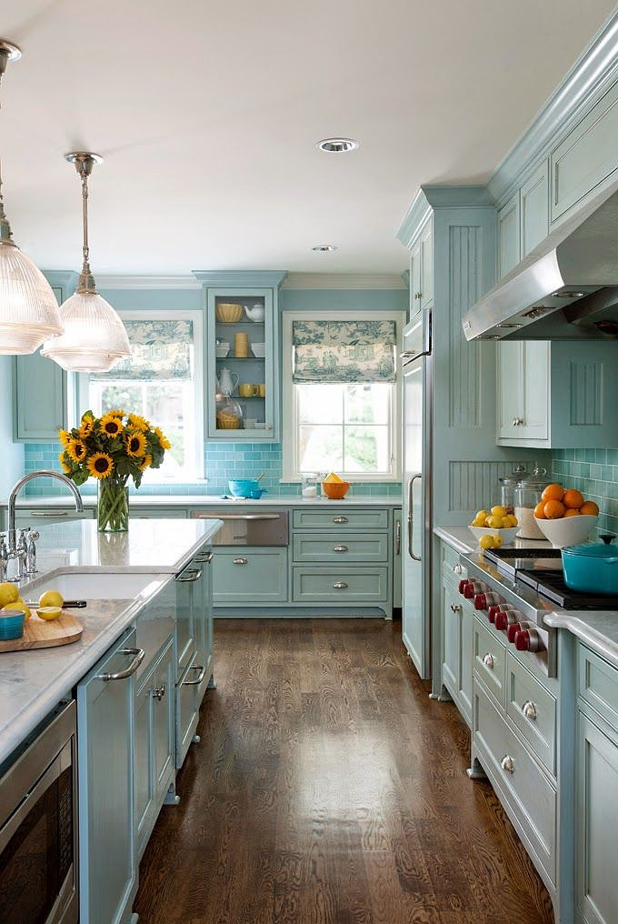 Kitchen Wall Pictures
 Blue Kitchen Cabinets 2017