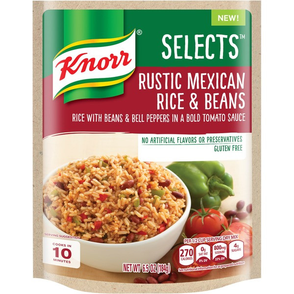 Knorr Spanish Rice
 Kroger Knorr Selects Rustic Mexican Rice & Beans Rice Mix
