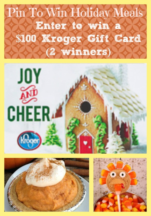 Kroger Holiday Dinners
 Pin To Win Kroger Holiday Meals – $100 Kroger Gift Card