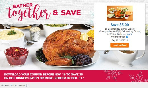 Kroger Holiday Dinners
 Save $5 Deli Holiday Dinner Orders $49 99 Download