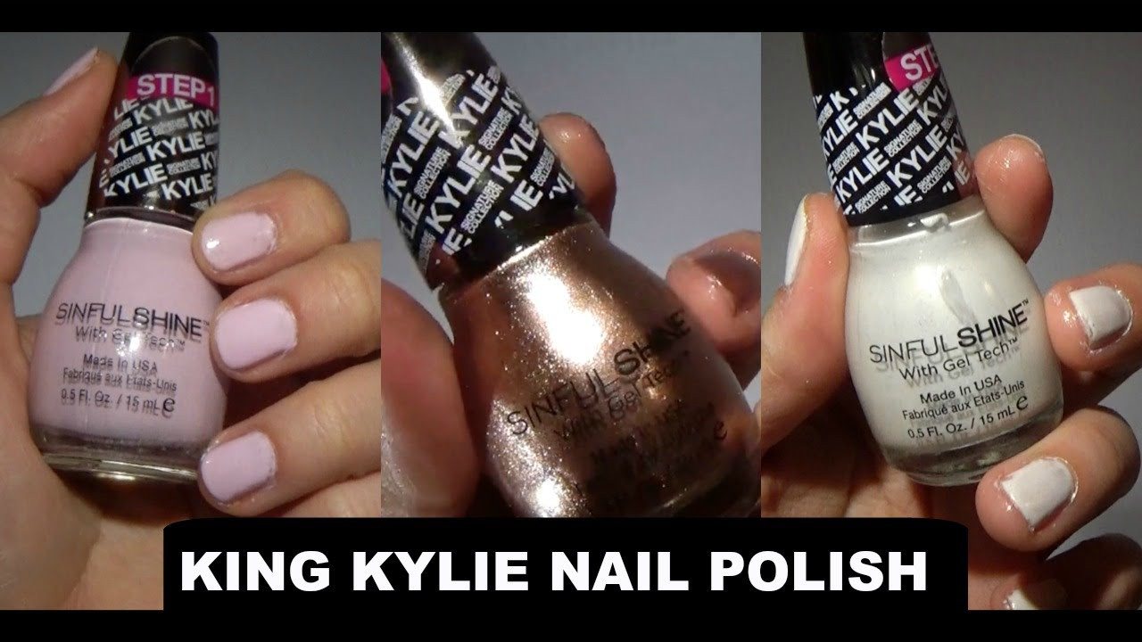 Kylie Jenner Nail Colors
 King Kylie Sinful SHINE