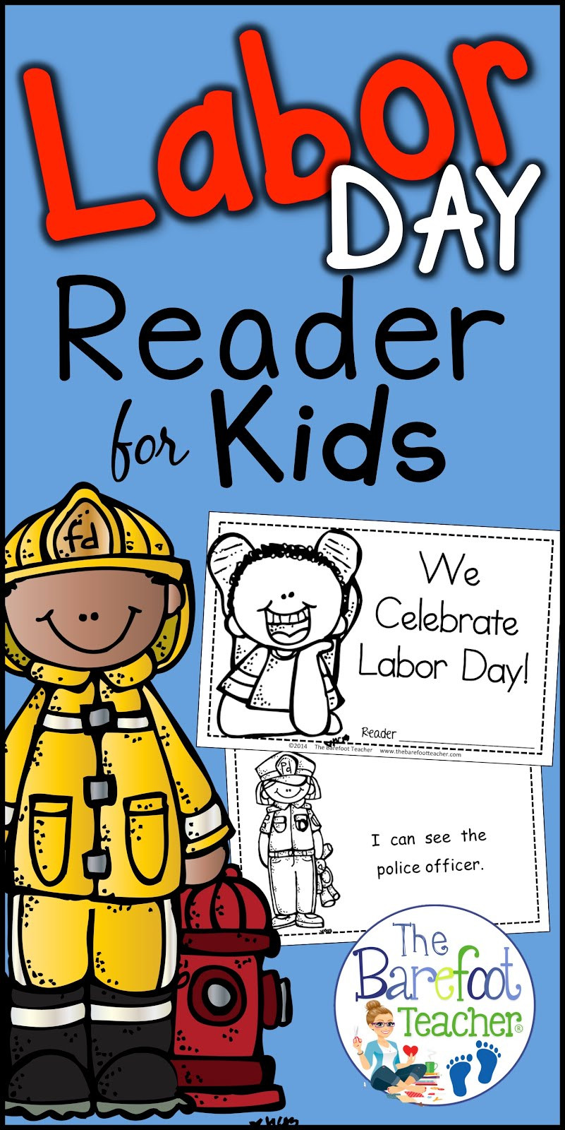 Labor Day Activities For Kindergarten
 The Barefoot Teacher Labor Day Emergent Reader I Can See