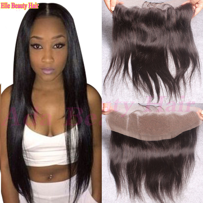 Lace Closure With Baby Hair
 8A Brazilian Straight Lace Frontal Closure With Baby Hair