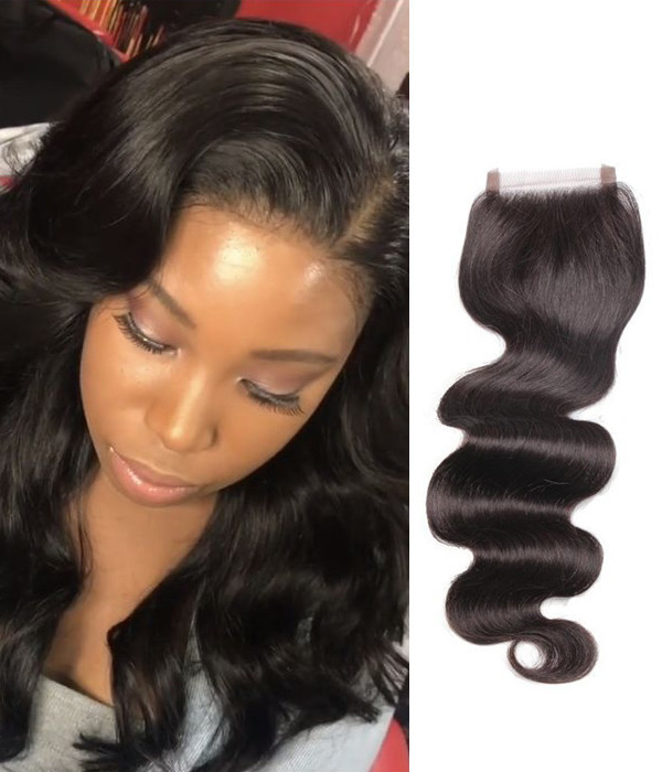 Lace Closure With Baby Hair
 Pre Plucked Hairline Body Wave Lace Closure With Baby Hair