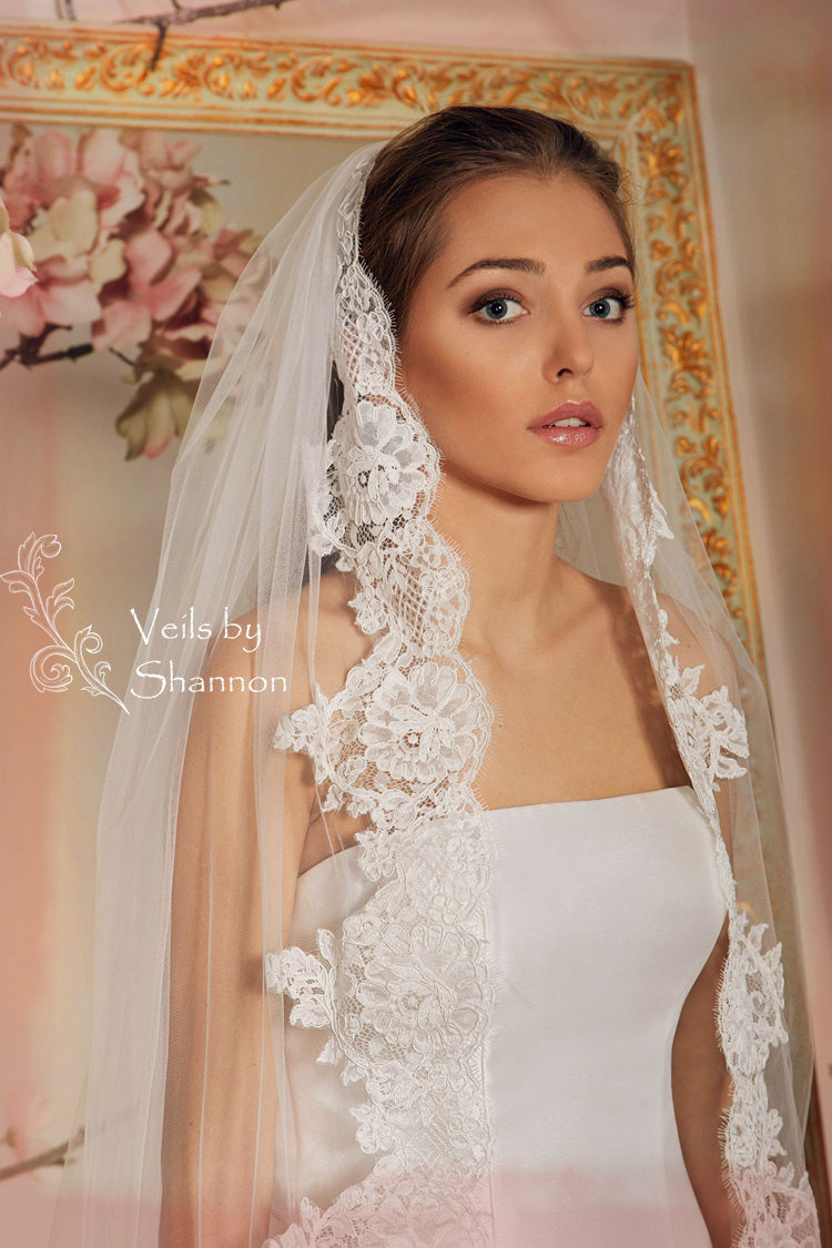 Lace Veil Wedding
 Lace Wedding Veil Lace Bridal Veil Cathedral Lace by