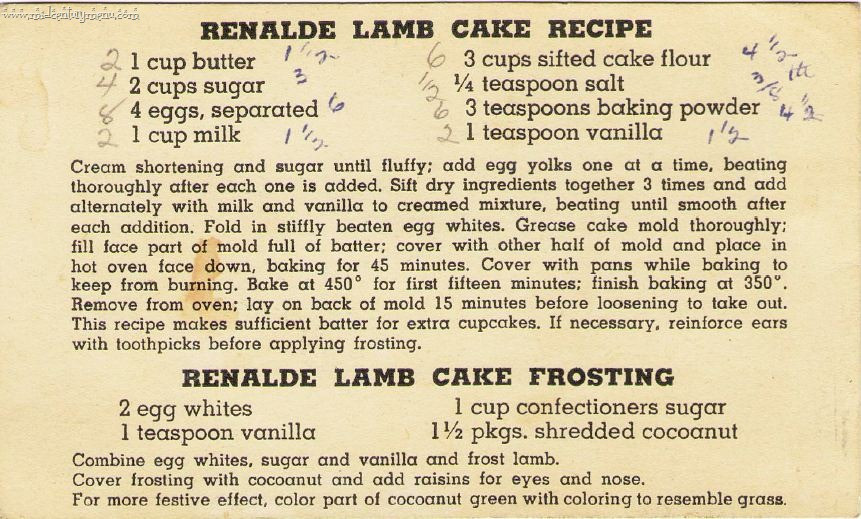 Lamb Cake Mold Recipe
 Best Easter Lamb Cake – Renalde Lamb Cake With Vintage