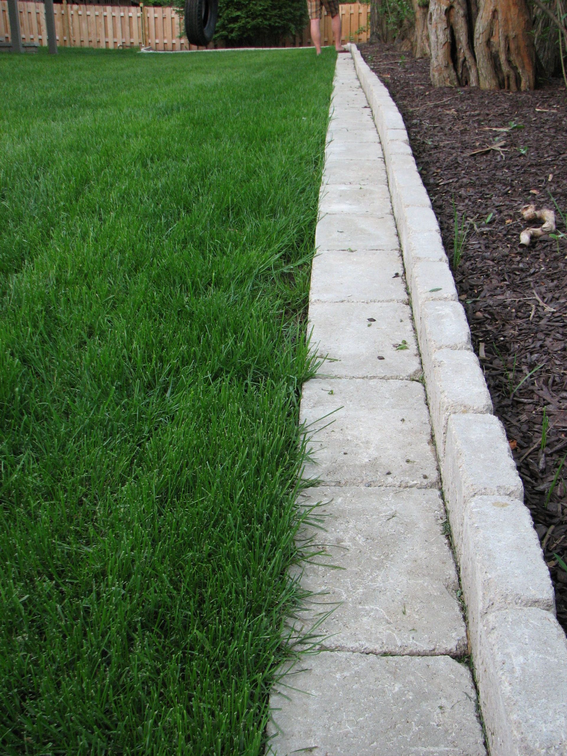Landscape Edging Pavers
 Pavers make a great garden border whether curved or in a straight line Units are set on a