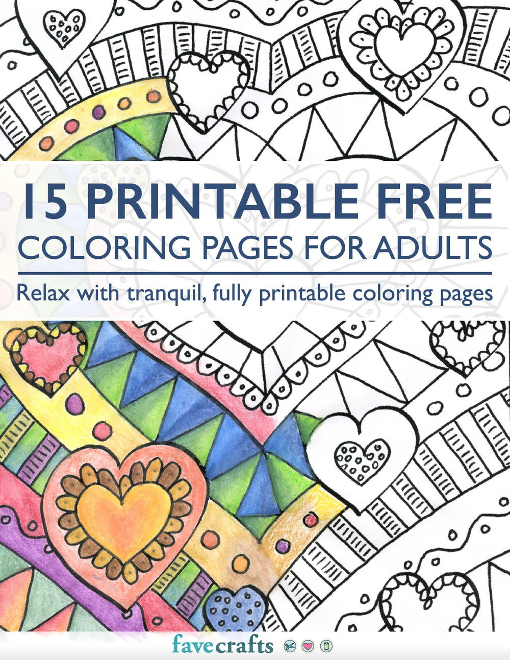 Large Coloring Books For Adults
 15 Printable Free Coloring Pages for Adults [PDF