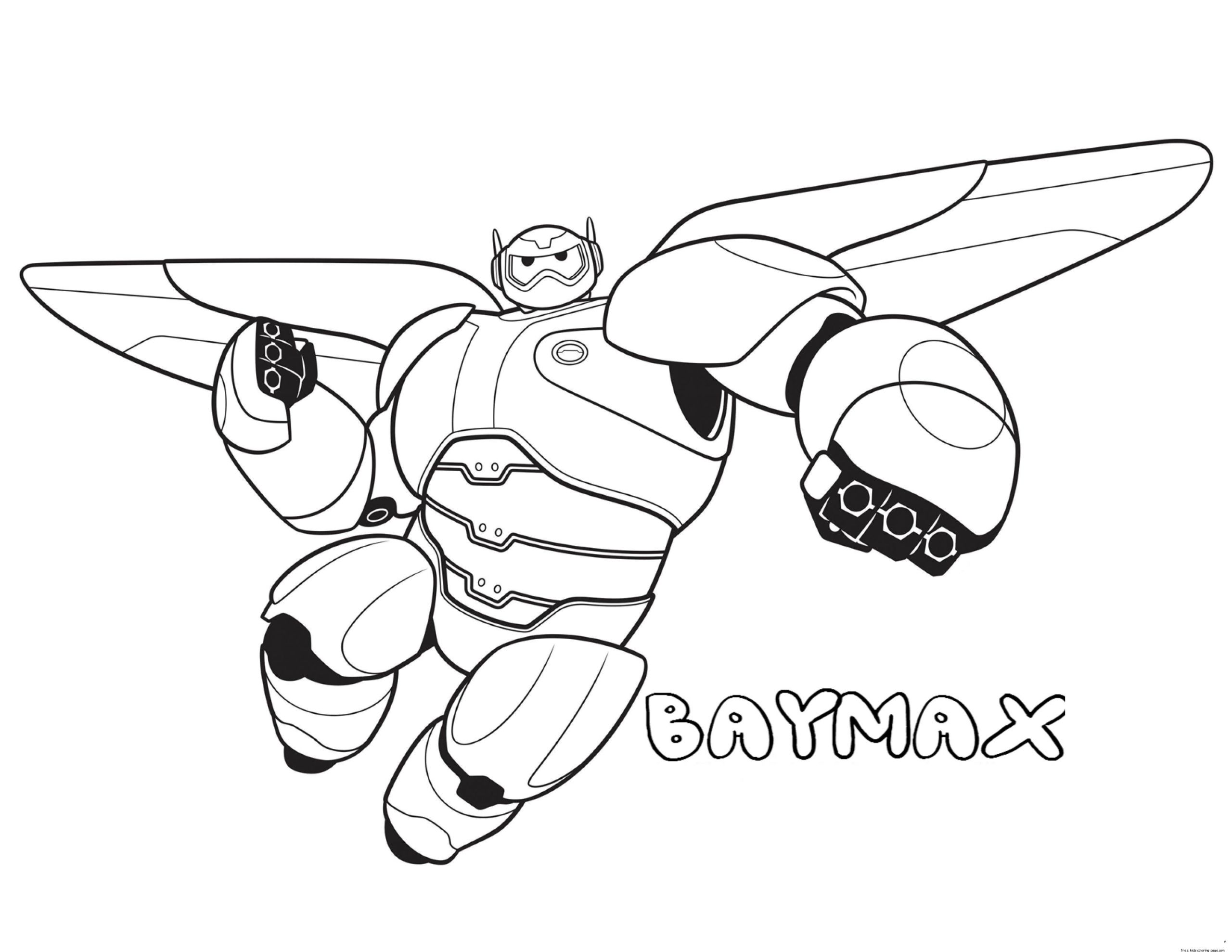 Large Coloring Books For Toddlers
 Printable big hero 6 baymax coloring pages for kidsFree