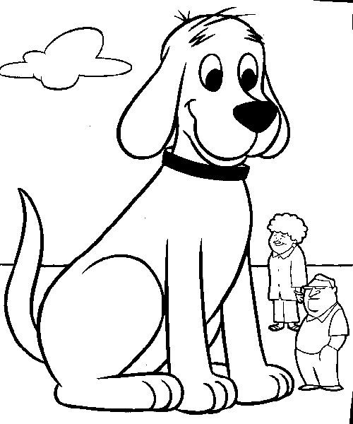 Large Coloring Books For Toddlers
 Imprime le dessin à colorier de Clifford le gros chien rouge