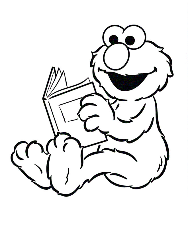 Large Coloring Books For Toddlers
 Free Printable Elmo Coloring Pages For Kids