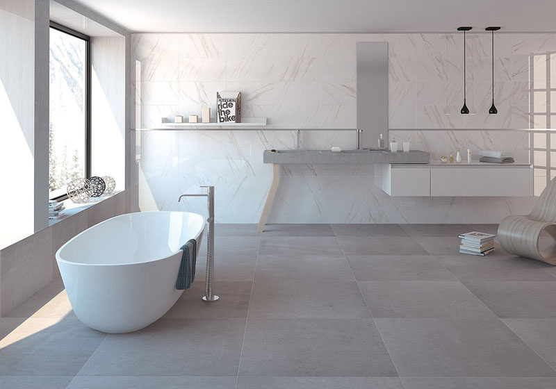 Large Tile In Small Bathroom
 Bathroom Tile Idea Use Tiles The Floor And