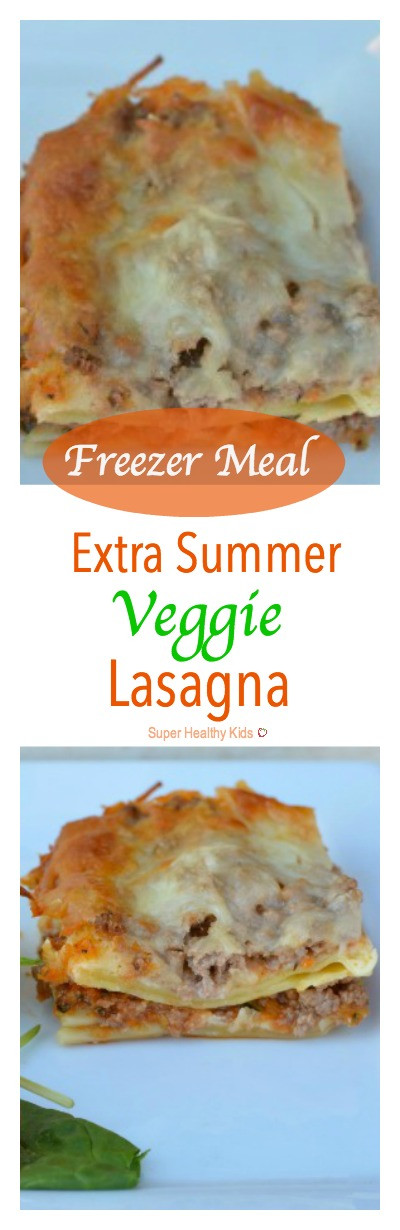 Lasagna Freezer Meal
 Freezer Meal Extra Summer Veggie Lasagna