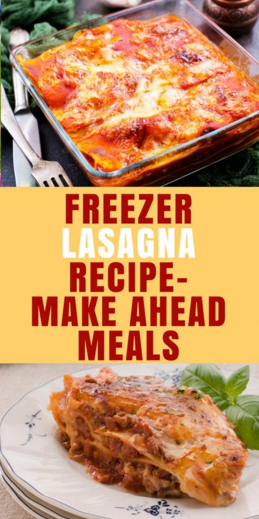 Lasagna Freezer Meal
 15 Quick and Easy Dinner Ideas Freezer Meals