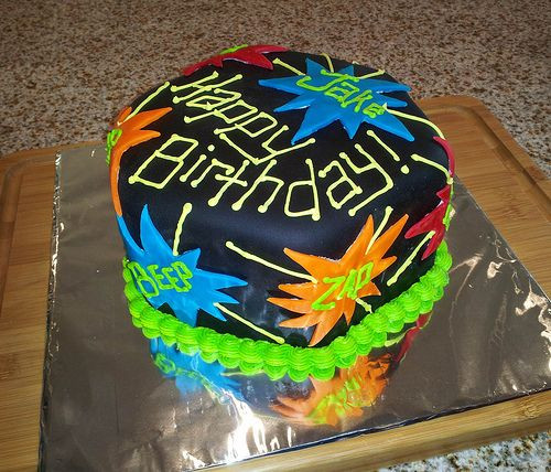 Laser Tag Birthday Cake
 Birthday Numminess  Laser Tag Party in 2019