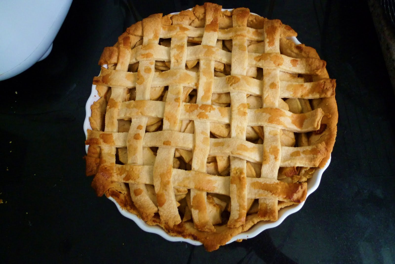 Lattice Top Apple Pie
 chicklet can cook American pie for the American birthday boy