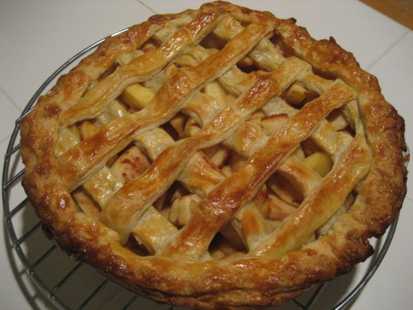 Lattice Top Apple Pie
 Apple Pie – Crumb Crust Double Crust Lattice Top and