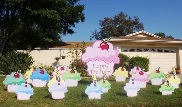 Lawn Decorations For Birthday
 23 best images about Lawn Event Signs on Pinterest
