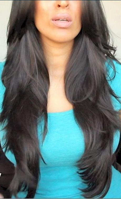 Layer Cut Images For Long Hair
 15 Best Collection of Black Hair Long Layers