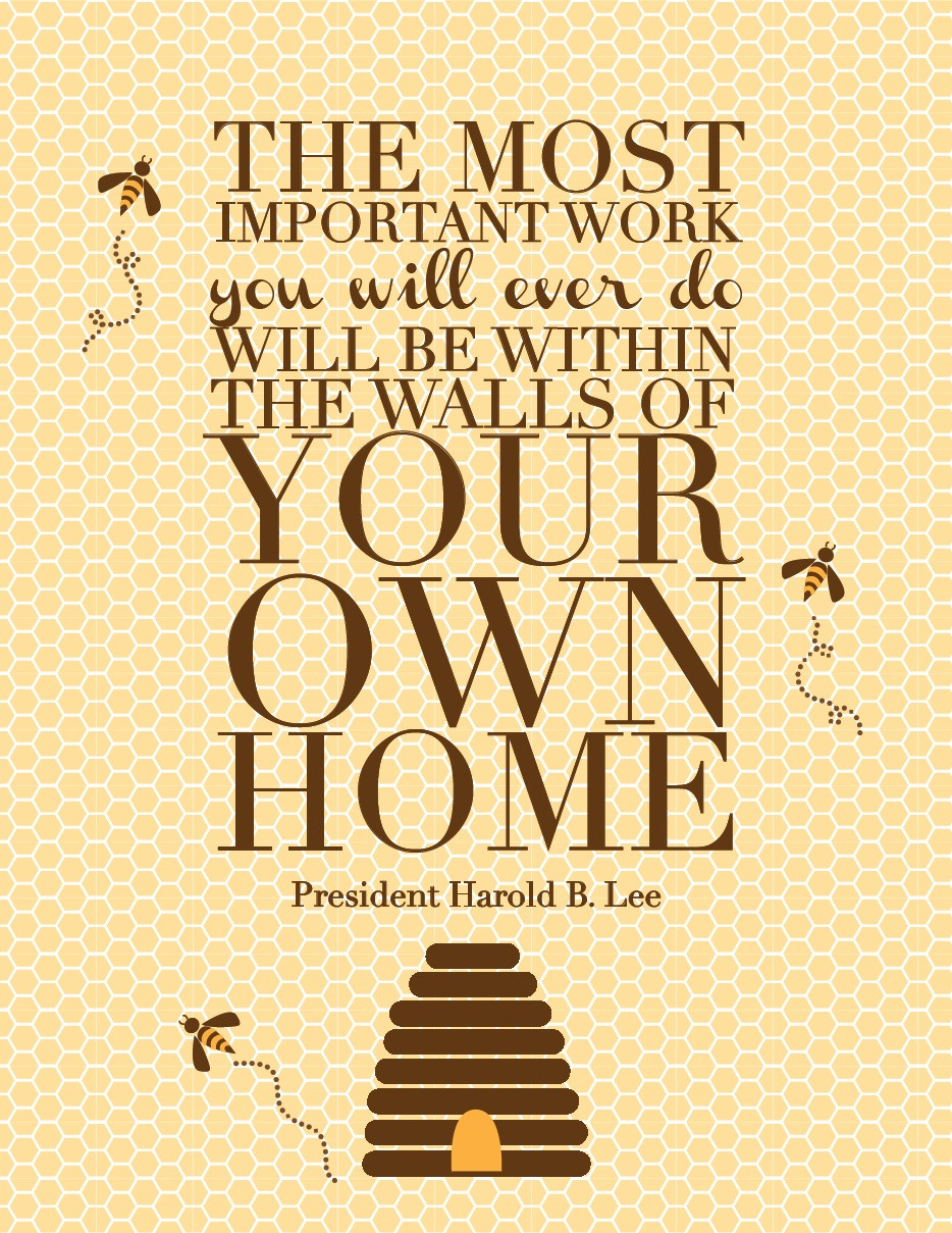 Lds Quotes On Children
 Harold B Lee Quote About Family The Red Headed Hostess