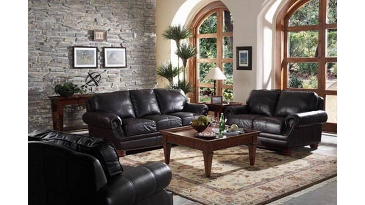 Leather Sofa Living Room Ideas
 Living room ideas with black sofa