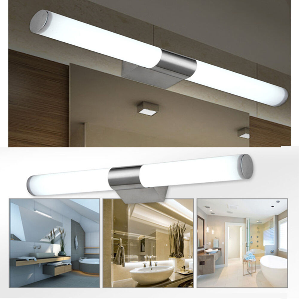 Led Bathroom Light Fixture
 18" 10W 110V Modern Bathroom Mirror Light LED Tube Wall