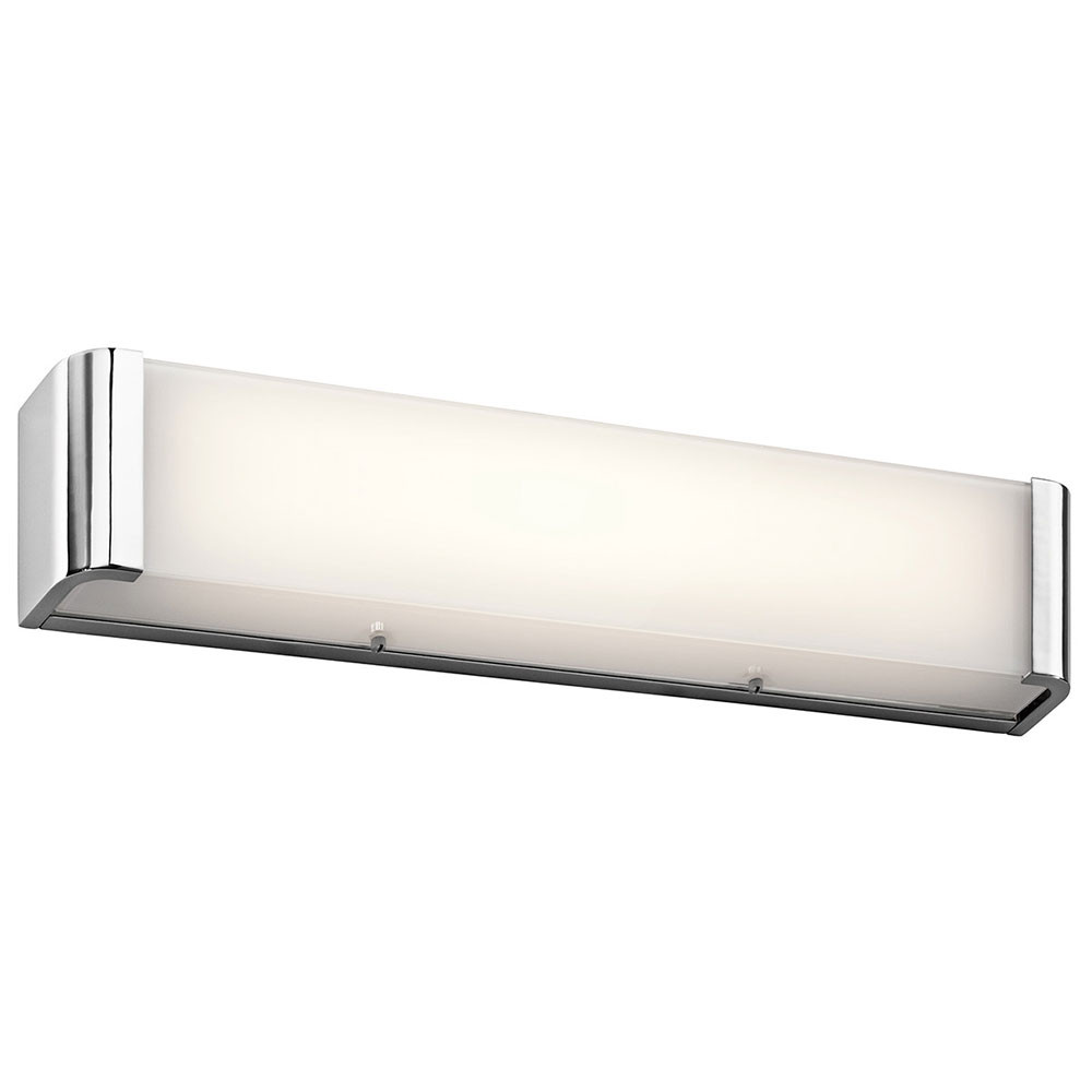 Led Bathroom Light Fixture
 Kichler CHLED Landi Contemporary Chrome LED 24