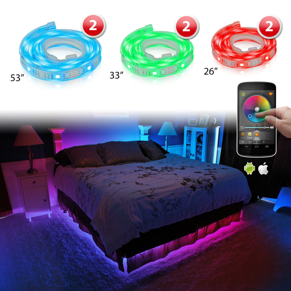 Led Bedroom Lights
 iOS Android WiFi Bedroom Ambient Dream Color LED Strip