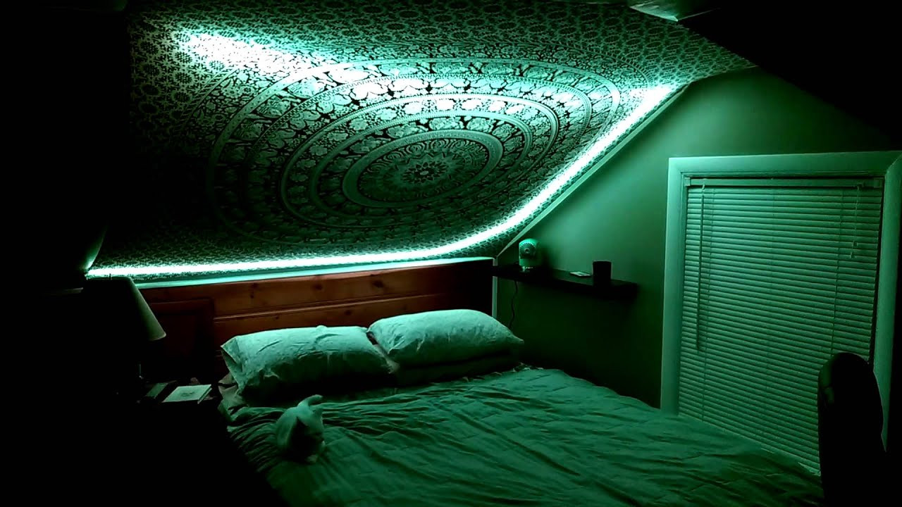Led Bedroom Lights
 Trippy bedroom led lights featuring Shpongle